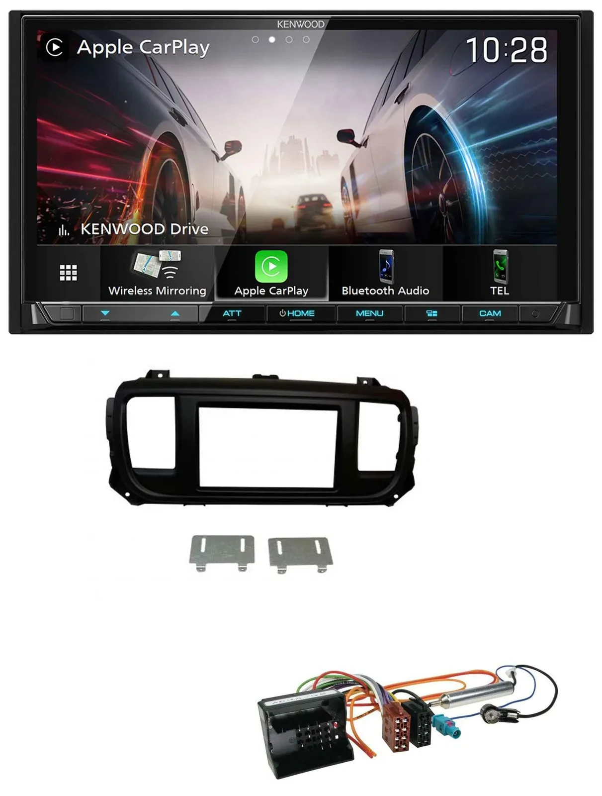 Kenwood MP3 2DIN USB DAB Bluetooth Autoradio für Citroen Jumpy Dispatch Spacetou