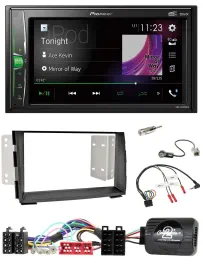 Pioneer 2DIN Lenkrad DAB USB Bluetooth Autoradio für Kia Venga 2010-2019