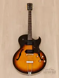 Электрогитара полуакустическая Gibson ES-125 DC Cutaway Sunburst USA 1965 w/P-90s, Case