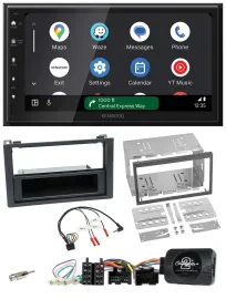 Kenwood DAB Bluetooth USB Lenkrad 2DIN Autoradio für Saab 9-3 2008-2012