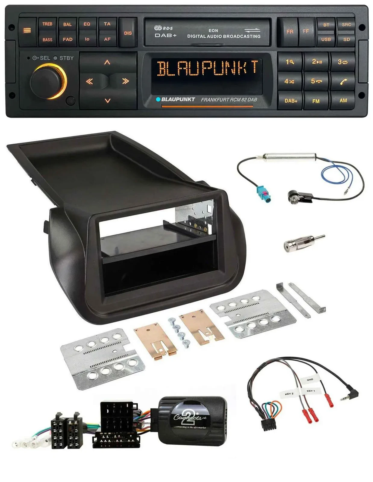 Blaupunkt USB DAB SD Lenkrad Bluetooth Autoradio für Citroen Nemo Peugeot Bipper