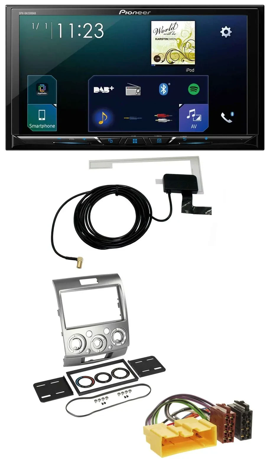 Pioneer 2DIN DAB USB MP3 Bluetooth Autoradio für Ford Ranger 2AB 2007 2011