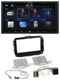 Alpine Bluetooth 2DIN MP3 DAB USB Autoradio für Alfa Romeo ISO ab 2013 piano