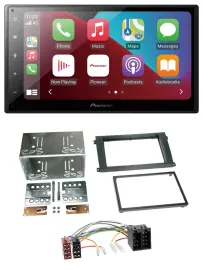 Pioneer USB MP3 DAB 2DIN Bluetooth Autoradio für Porsche Cayenne 2002-2007