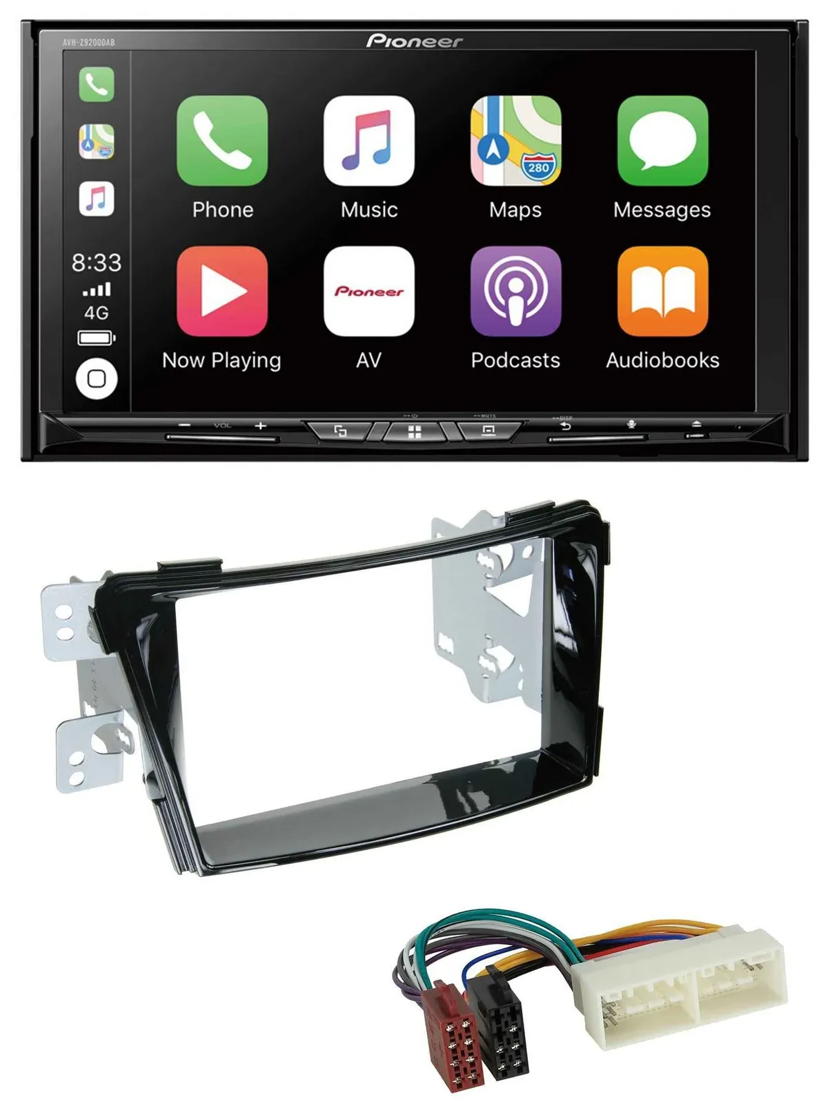 Автомагнитола Pioneer 2DIN, MP3, USB, DAB, DVD, Bluetooth для Hyundai i40 (с 2016), тип VF