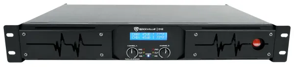 Rockville D12 5000w Peak/1400w RMS Power Amplifier 2 Channel Class D Pro/DJ Amp