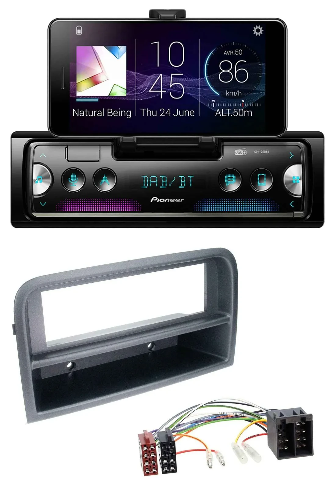 Pioneer USB MP3 Bluetooth DAB Autoradio für Fiat Croma (ab 2005)