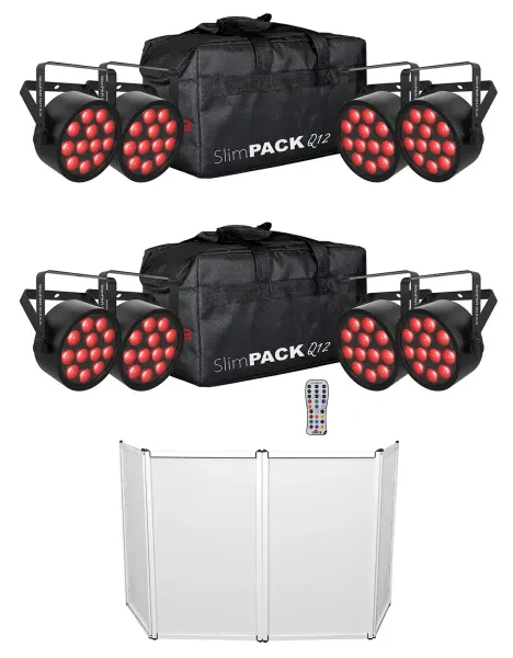 Светодиодный прибор Chauvet DJ SlimPACK Q12 ILS с чехлом и аксессуарами (8 штук)