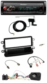 Автомагнитола Pioneer DAB, Bluetooth, USB для Dacia с 2012, совместимая с кнопками на руле, piano black