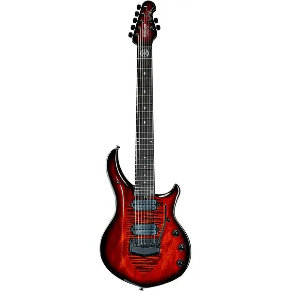 Электрогитара Music Man John Petrucci Majesty 7 Black Hardware Ember Glow