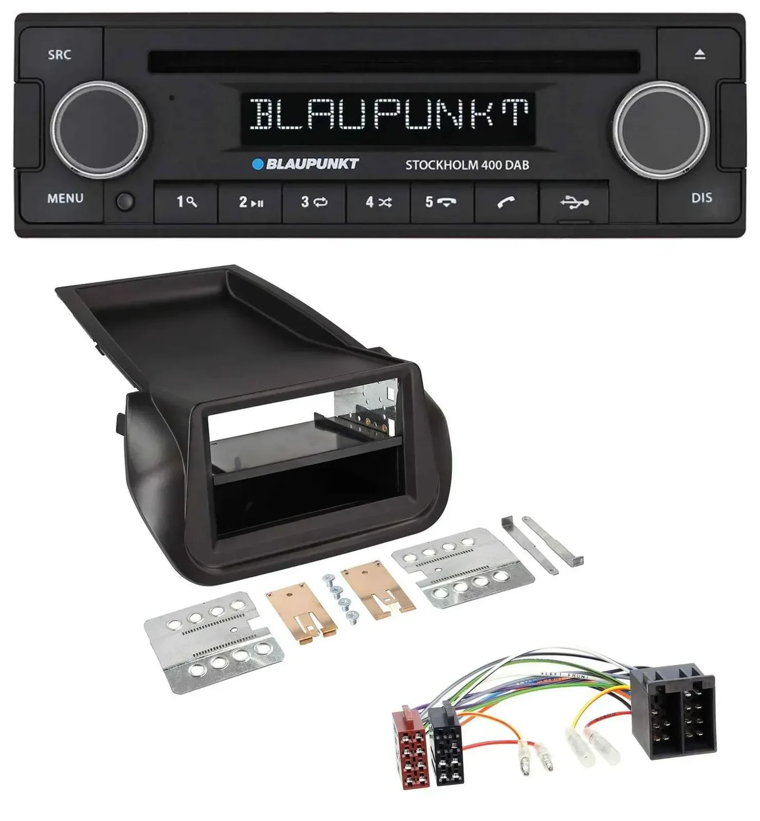 Blaupunkt MP3 Bluetooth DAB CD USB Autoradio für FIAT Fiorino (ab 2008)