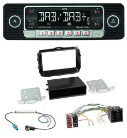 Автомагнитола для Alfa Romeo Giulietta (с 2013) Dietz USB DAB MP3 Bluetooth, ISO, черный (piano black)