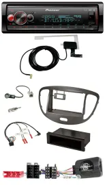 Pioneer Bluetooth DAB USB Lenkrad Autoradio für Hyundai i10 ISO 2009-13 dunkelsi