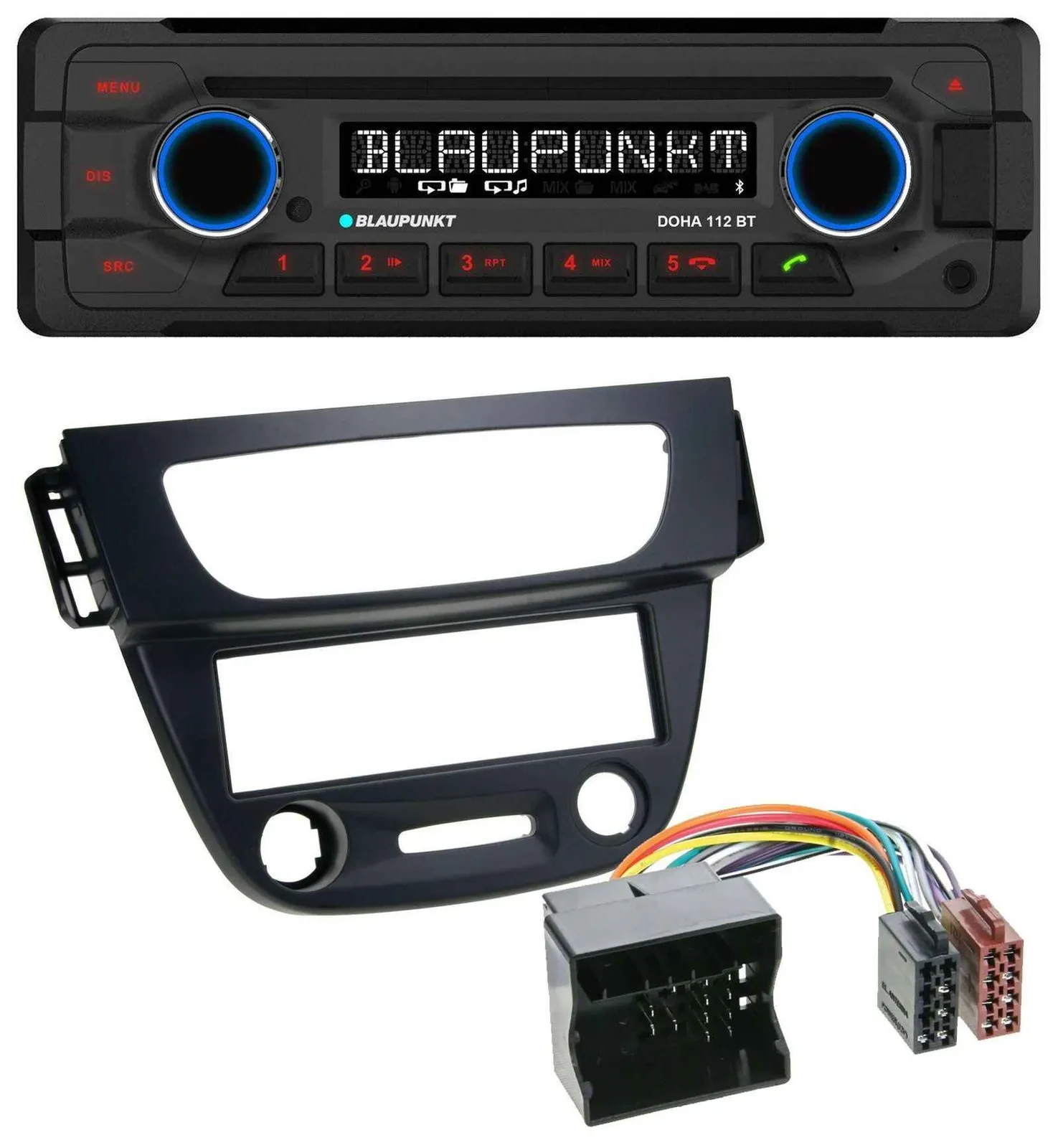Blaupunkt AUX MP3 CD Bluetooth USB Autoradio für Renault Megane 3 09-14 Quadlock