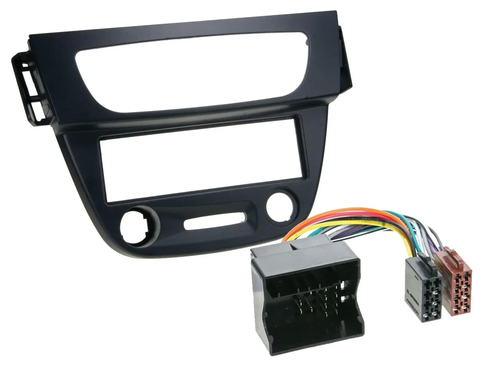 Einbauset DIN Autoradio für Renault Megane 3 09-14 Quadlock schwarz