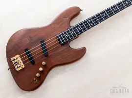 1993 PGM Moon Woody Series J-J-185 EMG Walnut Vintage Jazz Bass, Japan