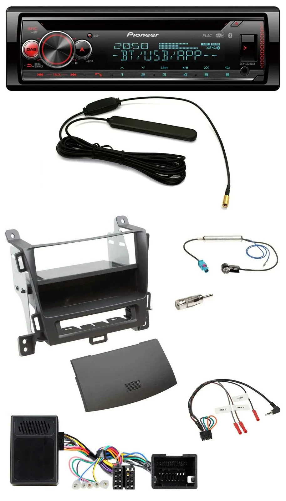 Pioneer USB DAB Lenkrad Bluetooth CD Autoradio für Opel Tourer Zafira ab 2013 je