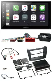 Автомагнитола Pioneer 2-DIN Bluetooth DAB USB для Mazda 3 (2009–2013), с поддержкой CAN-Bus и управлением с руля