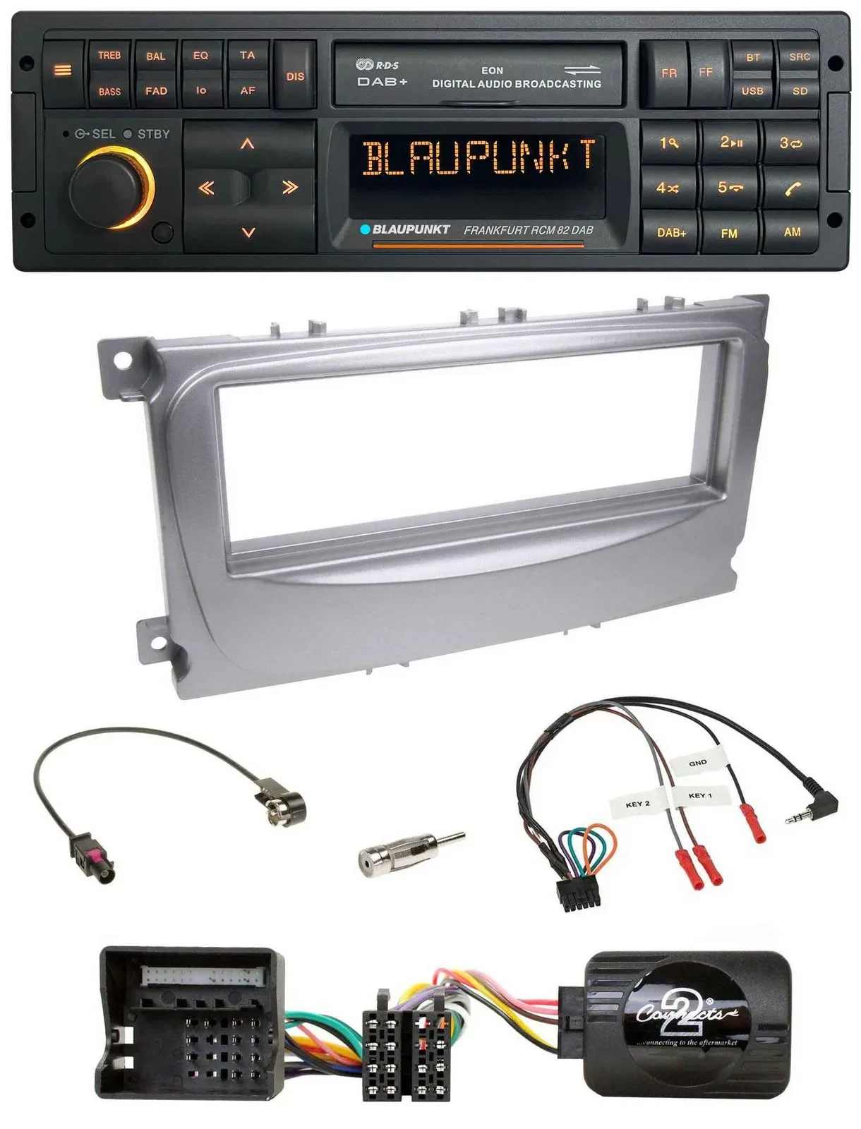 Blaupunkt USB DAB SD Lenkrad Bluetooth Autoradio für Ford S-Max Mondeo 2007-2014