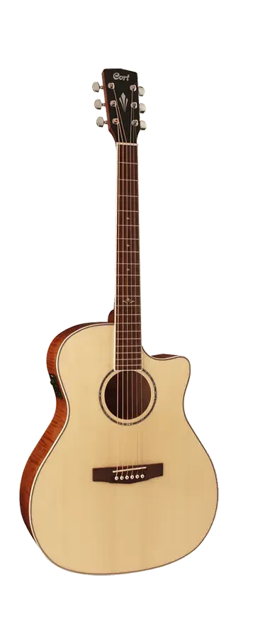 Электроакустическая гитара Cort GA-FF Grand Auditorium Natural Glossy с чехлом