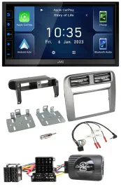 JVC DAB Bluetooth Lenkrad USB 2DIN Autoradio für Fiat GrandePunto 05-06 anthrazi