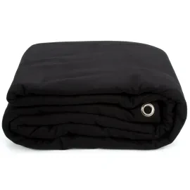 Backdrop 600x500cm B1 Zertifiziert Schwer Entflammbar Geöst 300g/qm Schwarz