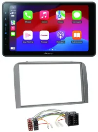 Автомагнитола Pioneer 2-DIN, Bluetooth, USB, MP3, DAB, серебристая, для Alfa Romeo 147/GT (2000–2010)