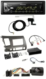 Pioneer Bluetooth DAB USB Lenkrad Autoradio für Honda Civic Hybrid 2006-2010 ant