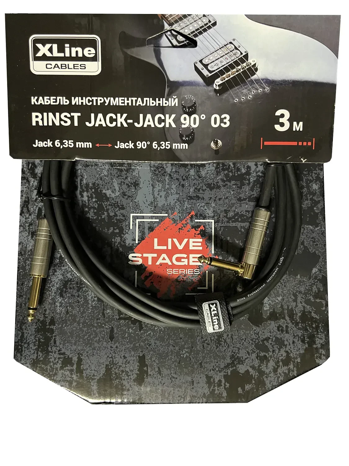 XLINE Cables RINST JACK-JACK 03 Кабель инструментальный 2xJack 6,35mm mono длина 3м