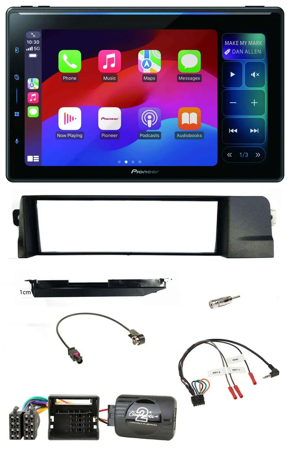 Pioneer Bluetooth DAB Lenkrad USB Autoradio für BMW 3er E46 Profi 2001-2007
