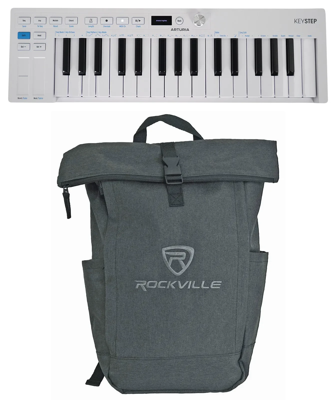 MIDI-контроллер Arturia KEYSTEP MK2 32 клавиши Slimkey, секвенсор с сумкой для ноутбука