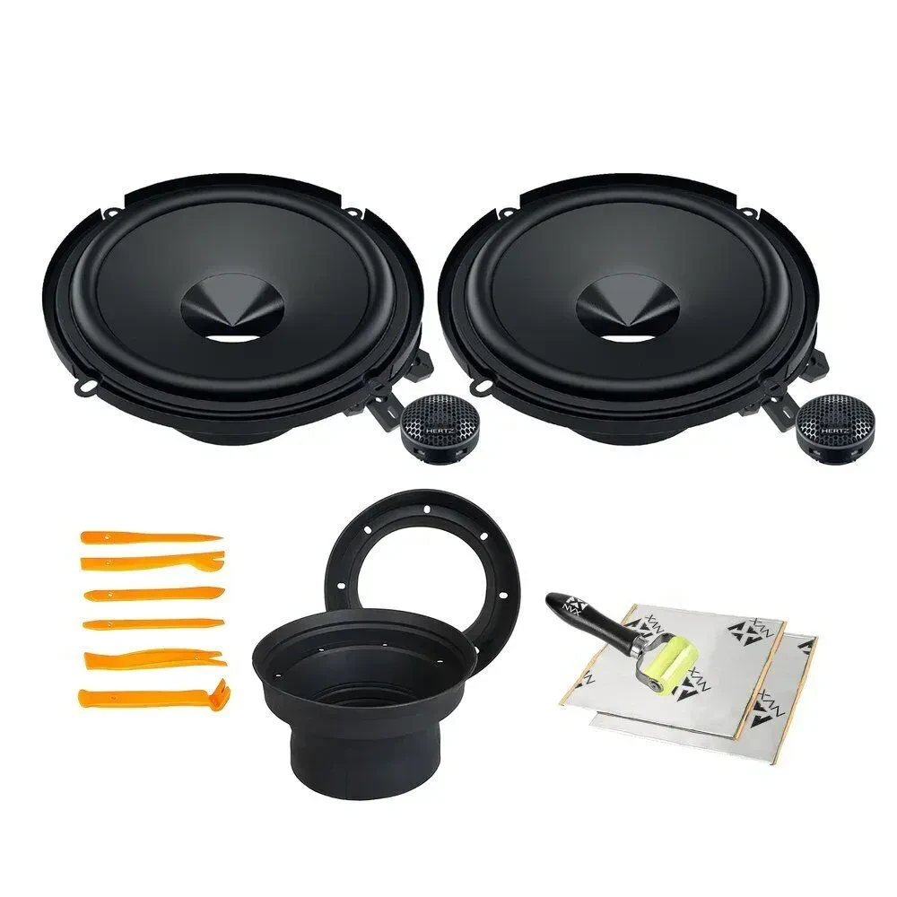 Hertz DSK 160.3 160W 6.5” Component Speakers w/ NVX Complete Speaker Install Kit