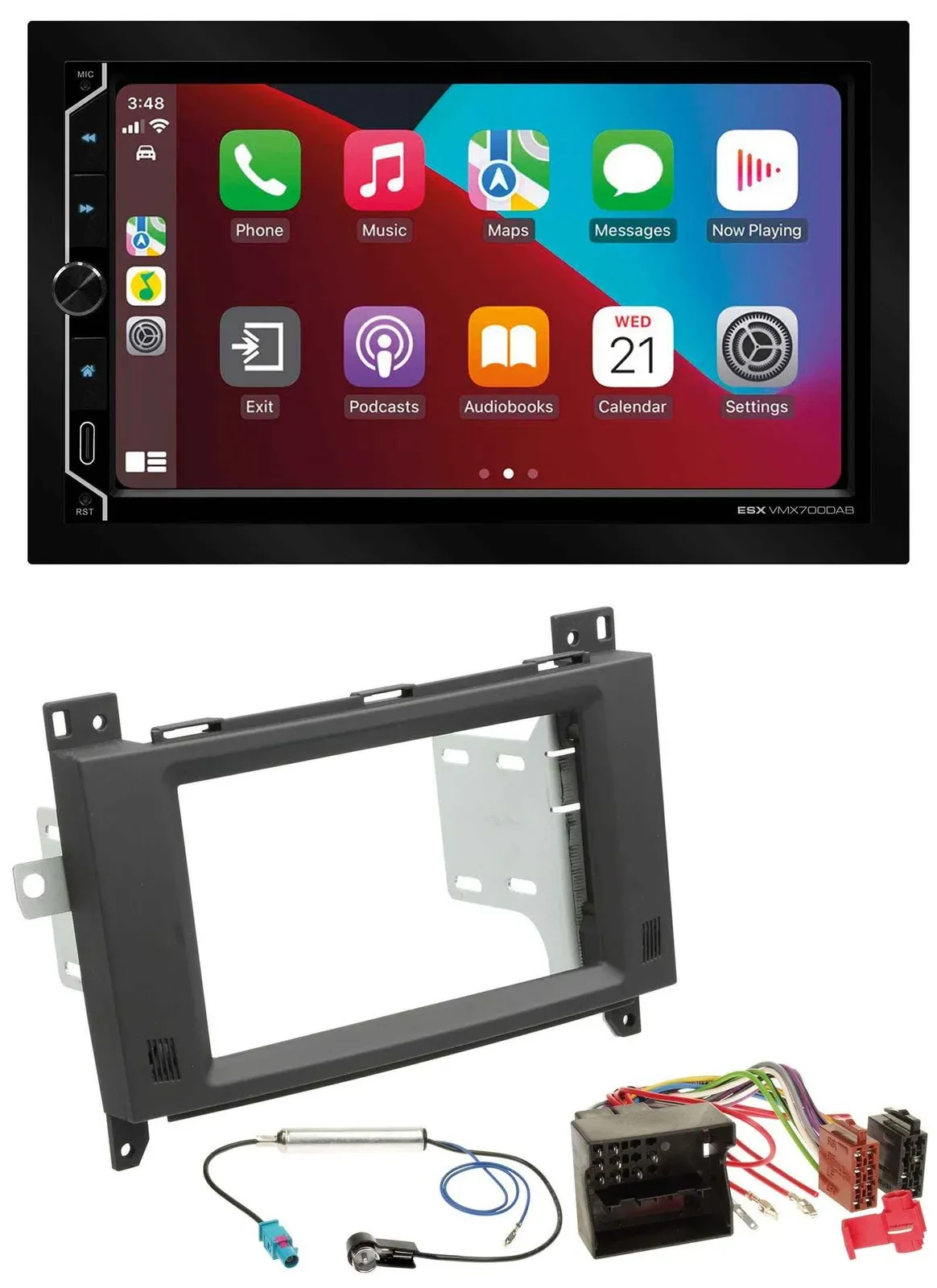 Автомагнитола для Mercedes Vito/Viano 2006–2014 ESX 2DIN DAB USB MP3 Bluetooth