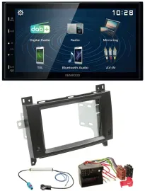 Kenwood 2DIN Bluetooth MP3 USB DAB Autoradio für Mercedes Viano Vito 06-14 schwa