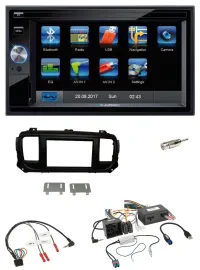 Blaupunkt 2DIN Bluetooth TMC USB Lenkrad SD Navigation für Citroen Jumpy Spaceto