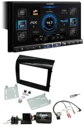 Alpine DAB 2DIN USB Bluetooth Lenkrad Autoradio für Fiat Ducato 2012-2015 Piano-