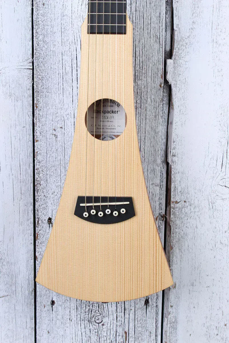 Martin GBPC Steel String Backpacker 6 String Travel Acoustic Guitar with Gig Bag