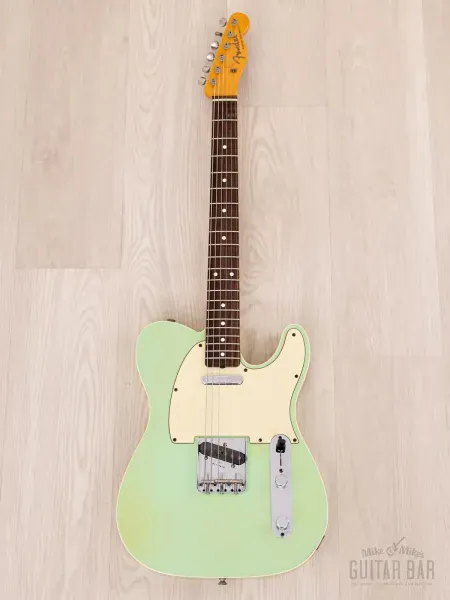 Электрогитара Fender American Vintage 1962 Telecaster Custom SS Surf Green w/case USA 2007