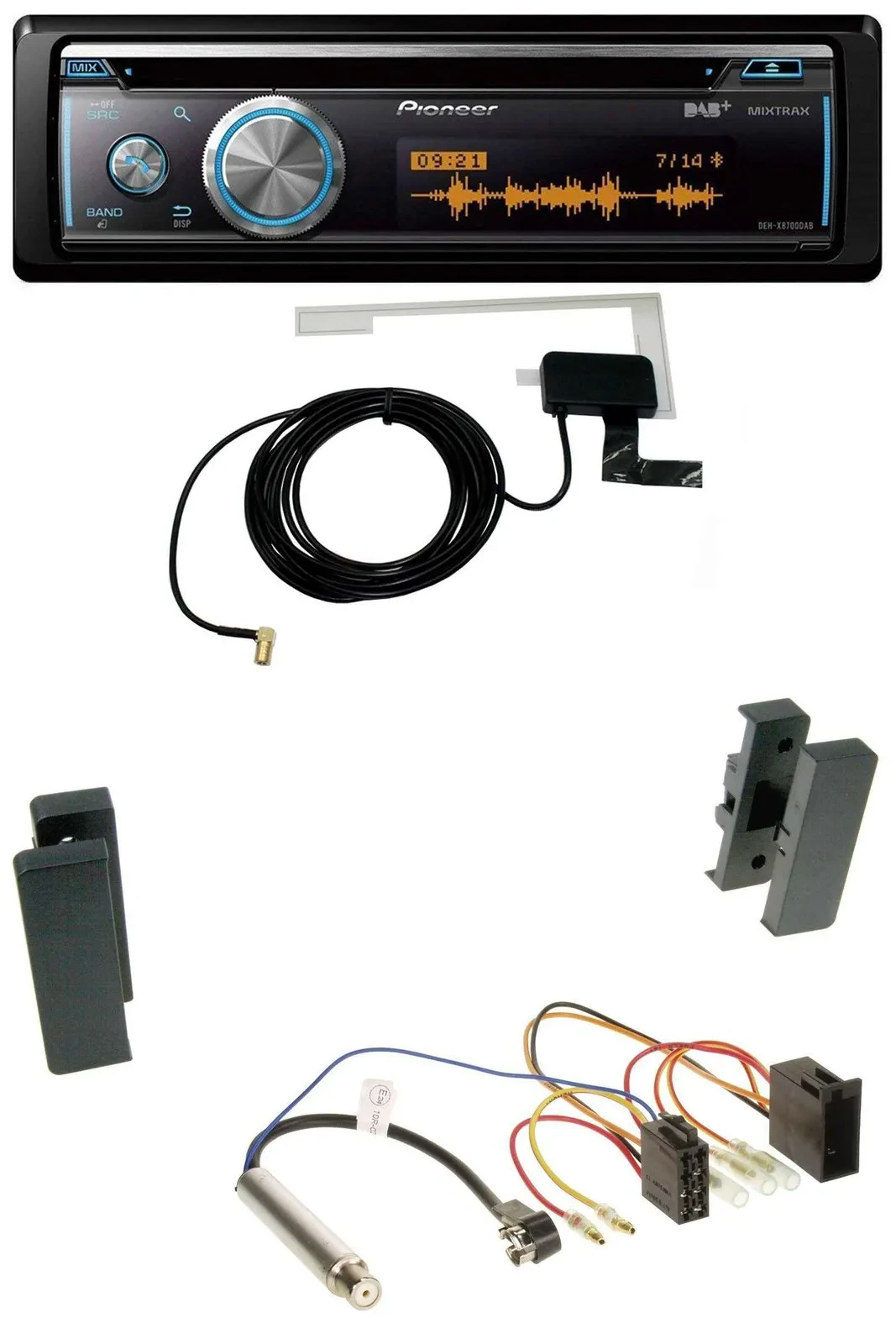 Автомагнитола Pioneer Bluetooth DAB MP3 USB CD для Seat Leon/Toledo (1998–2006)