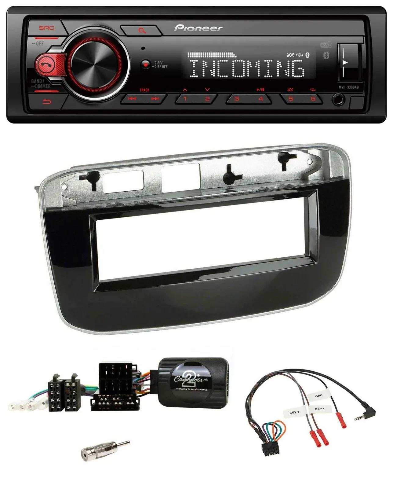 Автомагнитола для Fiat Punto/Punto Evo (с 2009) Pioneer Bluetooth, USB, DAB