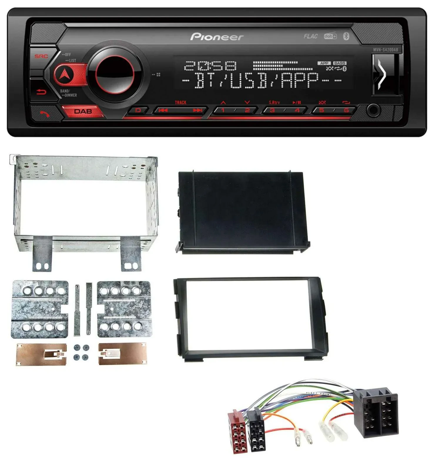Pioneer MP3 USB DAB Bluetooth Autoradio für Kia Ceed 09-12 proCeed 11-13
