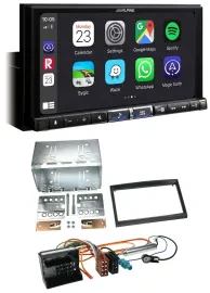 Alpine 2DIN DAB USB MP3 Bluetooth Autoradio für Citroen Berlingo C2 C3 Jumpy Pro