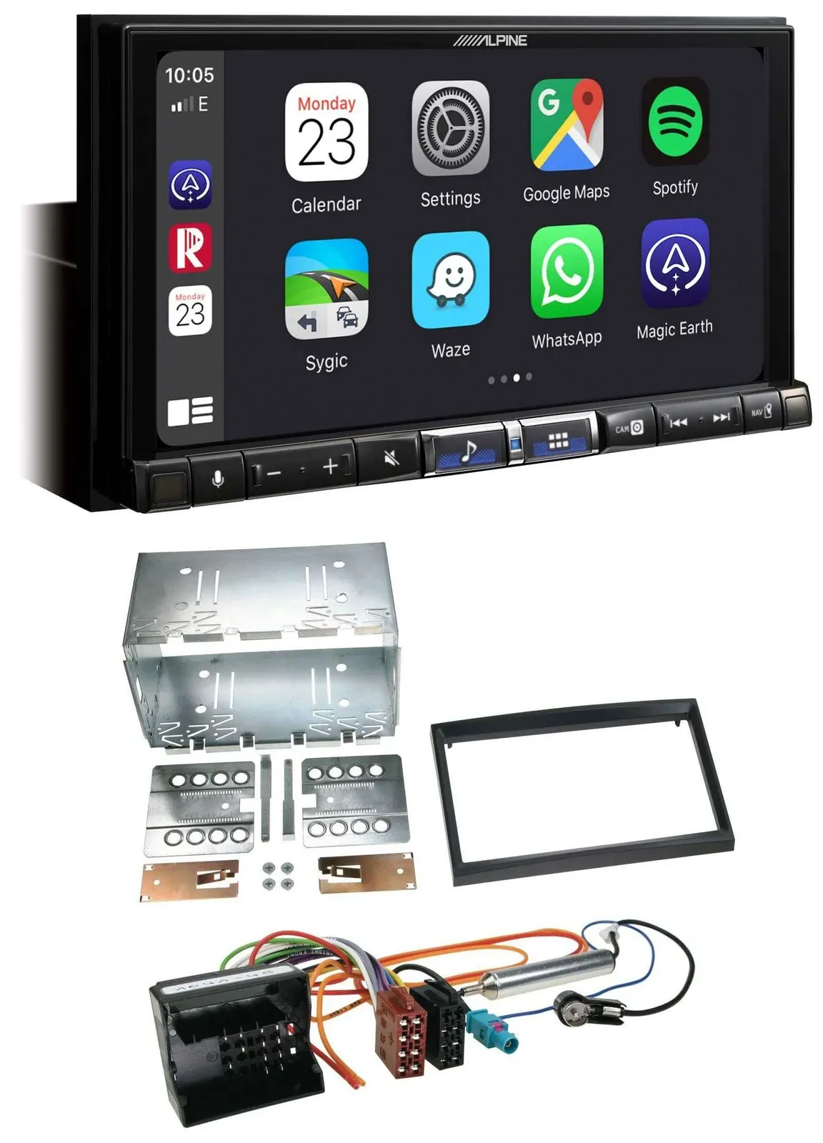 Alpine 2DIN DAB USB MP3 Bluetooth Autoradio für Citroen Berlingo C2 C3 Jumpy Pro