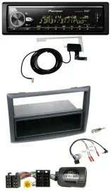 Автомагнитола Pioneer Bluetooth, DAB, USB, с поддержкой управления на руле, для Renault Megane 2007–2008, черная