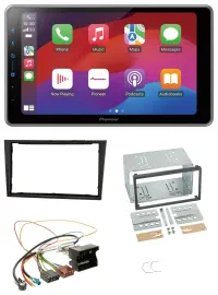 Pioneer MP3 USB DAB Bluetooth 2DIN Autoradio für Opel Corsa D stealth schwarz