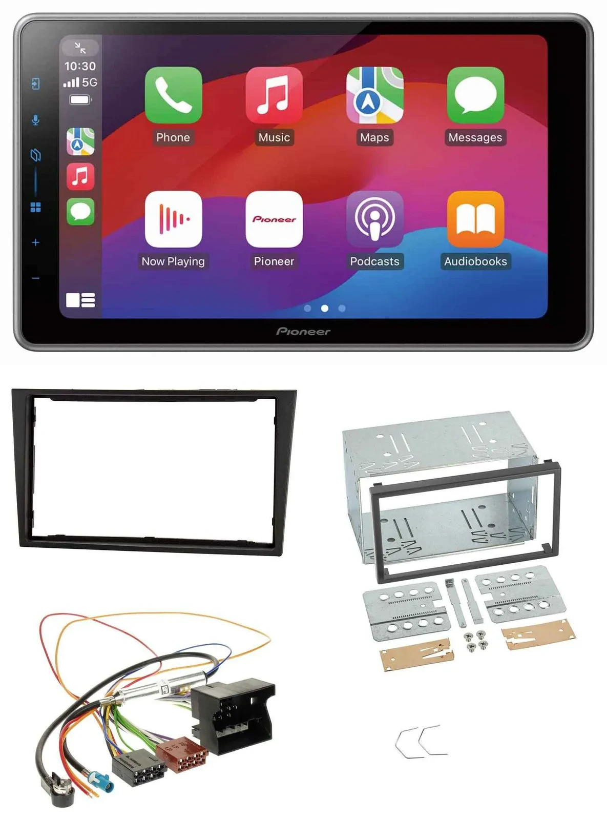 Pioneer MP3 USB DAB Bluetooth 2DIN Autoradio für Opel Corsa D stealth schwarz