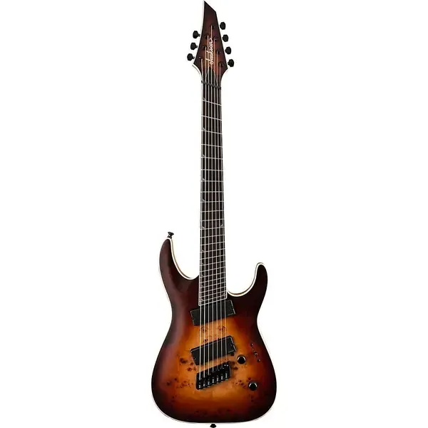 Электрогитара Jackson Concept Soloist SLAT7 HT Ebony FB Satin Bourbon Burst