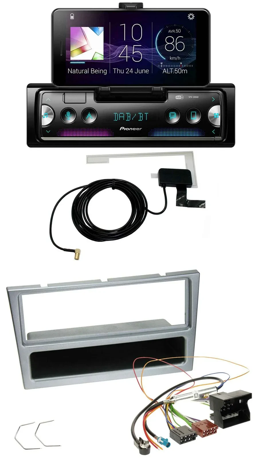 Автомагнитола Pioneer DAB Bluetooth MP3 USB для Opel Combo C, Corsa C, Tigra, Meriva