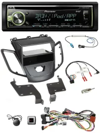 Pioneer DAB USB MP3 Lenkrad CD Autoradio für Ford Fiesta 08-10 ohne Display schw