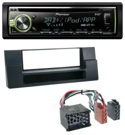 Pioneer DAB USB MP3 AUX CD Autoradio für BMW X5 E53 5er E39 Rundpin Ablagefach